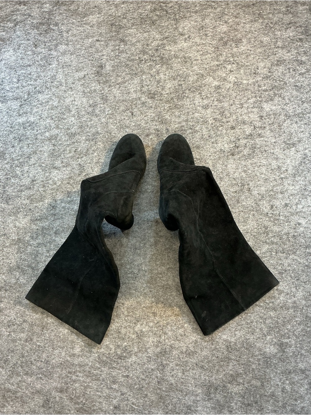 Vince Camuto Black Over-the-Knee Suede Boots Size 7.5